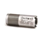 Carlson's Flush Full Choke Tube for Remington, silver side view with threaded end