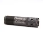 Carlson's Long Beard Turkey Ported Choke Tube black, side view with threaded end and ports
