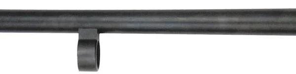 Carlson's Remington 870 Express barrel, black side view with ramped front sight and mounting lug