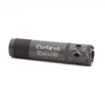 Carlson's Long Beard Turkey Ported Choke Tube, gray side view with knurled end and ported tip