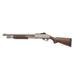 SDS Imports Tokarev TX3 12 HDM A1 Shotgun, side view with nickel finish and wood stock