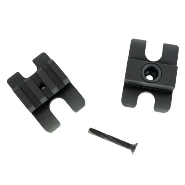 SDS Imports Mac 1014 Shotgun Barrel Clamp, black two-piece rail clamp with screw