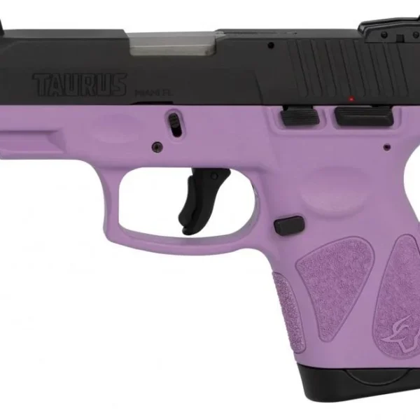Taurus International Inc. Taurus G2S Handgun 9mm Luger 7rd Magazines 3.2" Barrel Black Slide/Light Purple Grip