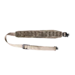 Blackpowder Products Inc Quake Claw 2.0 rifle sling in Mossy Oak Bottomland, laid flat