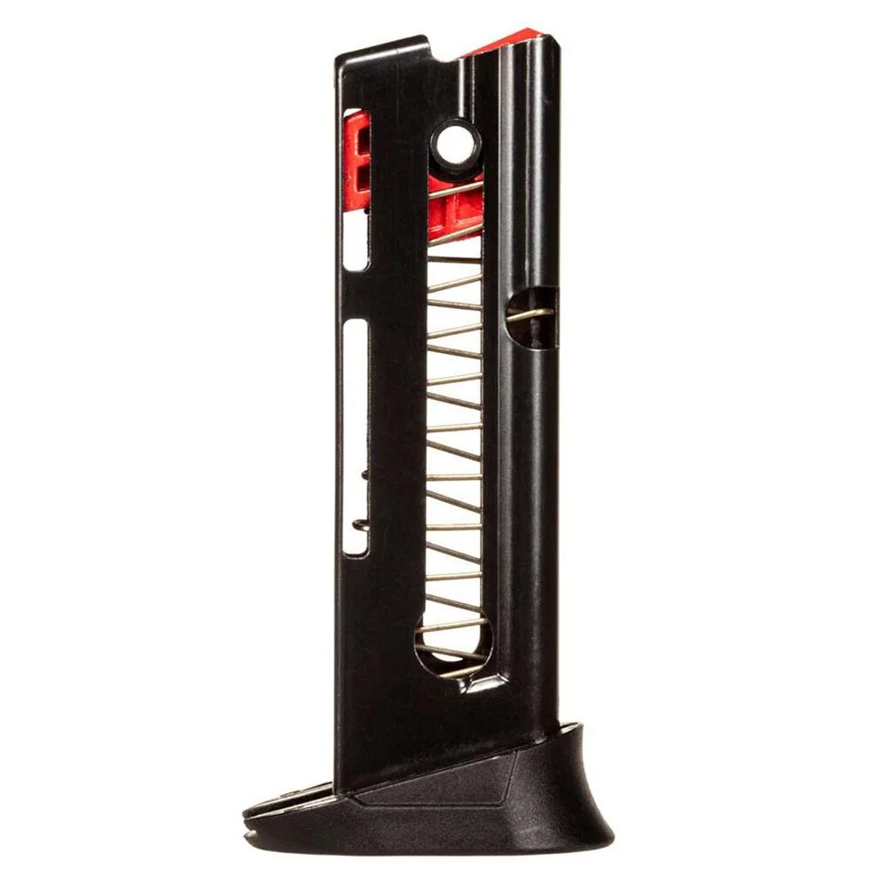 primary-38909 Taurus 22 TUC Handgun Magazine black magazine with red follower and visible spring, front view