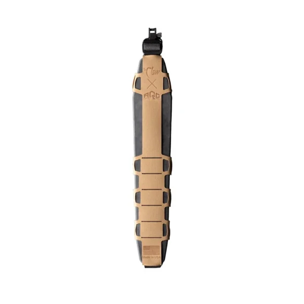 Blackpowder Products Inc-Quake Quake Claw 2.0 sling, tan padded section in front view