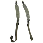 Blackpowder Products Inc-Quake Quake Claw 2.0, two olive camo carry straps, front view