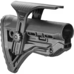 FAB Defense Mako Group Recoil-Reducing M4/AR-15 Stock, black left-side view with raised cheekpiece