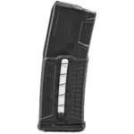 Fab Defense M16/M4/AR-15 Rifle Magazine black angled side view with window and textured body