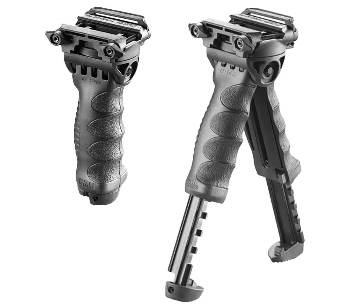 primary-38963 FAB DEFENSE INC. Mako Group Tactical Pivoting QR Vertical Foregrips with Integrated Adjustable Bipod