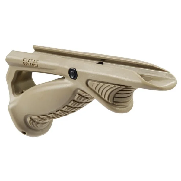 Fab Defense PTK Ergonomic Pointing Grip FDE right side view with textured finger rests