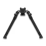 Fab Defense Spike Precision Bipod Black, front view with two extended angled legs and mounting head
