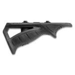 Fab Defense PTK-M Angled Rifle Grip Black, right-side view with textured grip panels