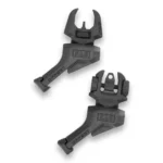 FAB Defense FRBS Offset Rifle Sights Kit, two black offset sights shown from angled views