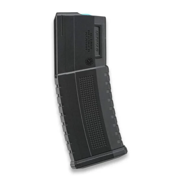 Fab Defense Ultimag G2 rifle magazine, black angled side view with textured grip