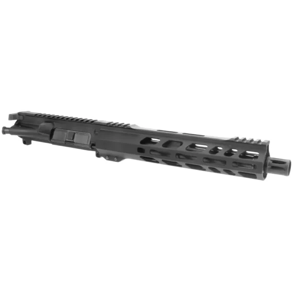 TacFire AR-15 Complete Upper, black right-side view with ventilated handguard and full-length top rail