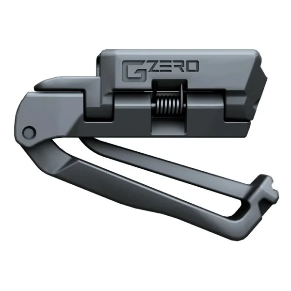 Recover Tactical GZERO IWB Clip Holster black side view with spring and open clip arm