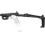 Recover Tactical 20/20N Stabilizer Kit, black right-side brace and chassis on a white pistol