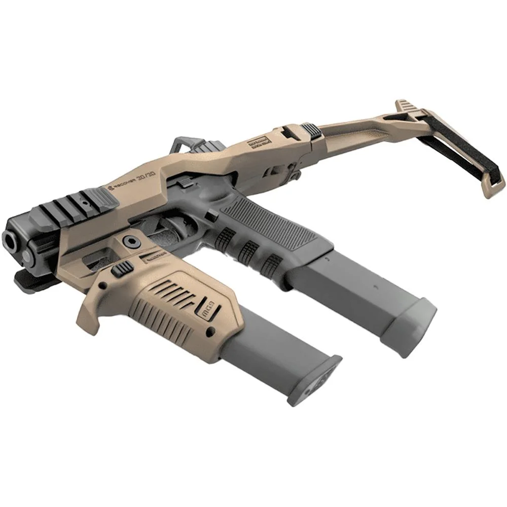 primary-39010 Recover Tactical 20/20N Stabilizer Kit for Glock with Angled Magwell with Brace Tan