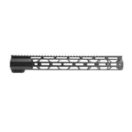 TacFire M-LOK Free Float Handguard, black ventilated handguard in side view