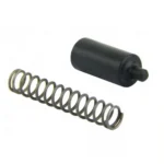 Tacfire Buffer Retainer Pin & Spring, black retainer pin and coiled metal spring