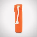 SportDOG Brand Orange Canvas Dummy - Puppy, upright orange dummy with white rope handle