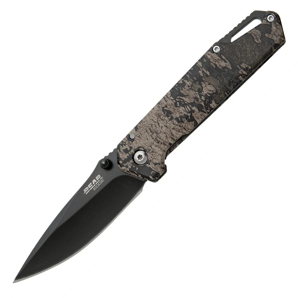 primary-39087 Bear & Son Cutlery Bear & Son Brisk 3.0 Medium Folding Knife 2-7/8" Drop Point Blade TrueTimber Strata Camo