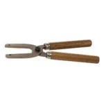 Lee Commercial Mould Handles, metal jaws with two brown wooden handles