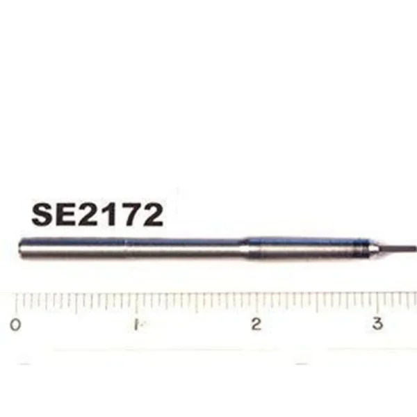 Lee .223 Easy Expander/Decapper metal rod shown horizontally beside ruler