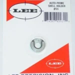 Lee Auto Prime Shell Holder #21, silver shell holder in red and white retail packaging