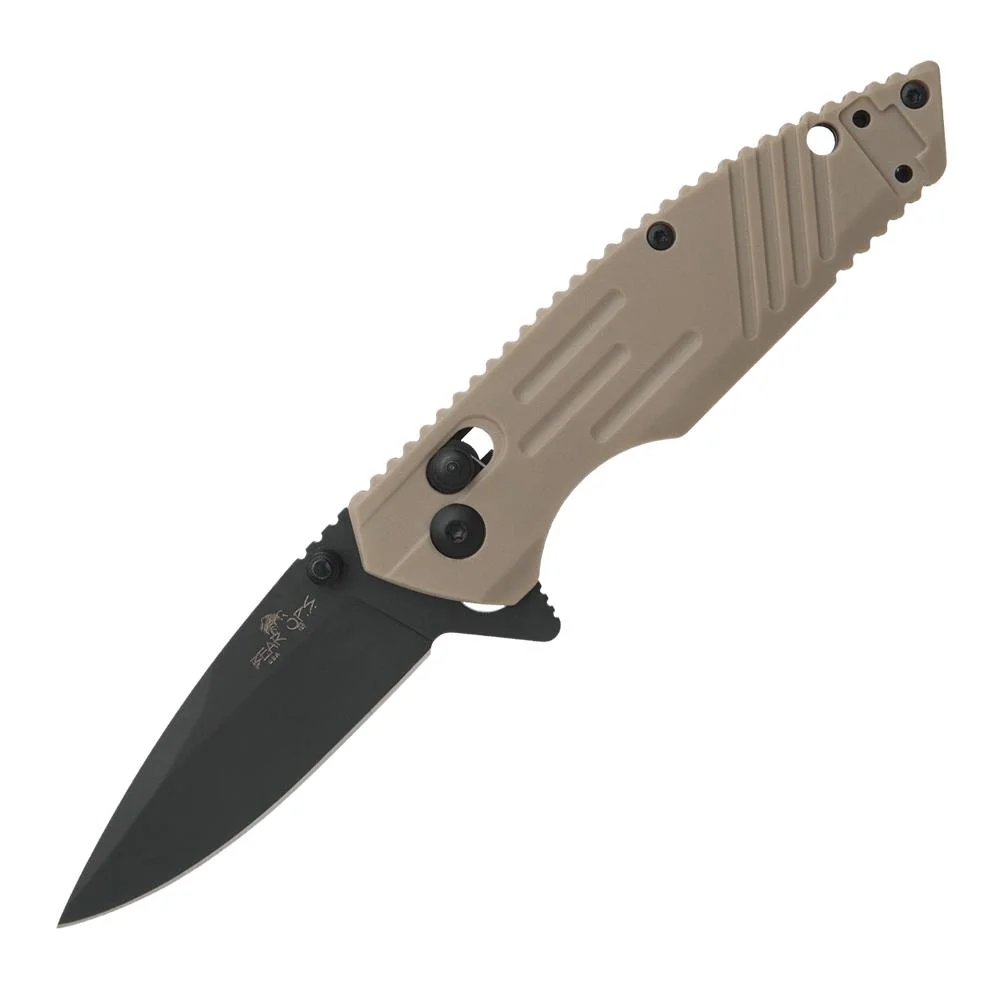 primary-39206 Bear & Son Cutlery Bear & Son Zytel Slide Lock Folding Knife 2-3/4" Drop Point Desert Sand