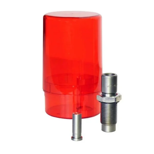 Lee Sizing Kit .452 with red plastic case and three silver metal sizing components