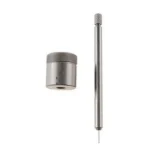 Lee Decapper & Base .22 Caliber, silver rod and cylindrical base shown separately