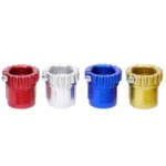 Lee Spline Drive Breech Lock Bushing 4/pk, four bushings in red, silver, blue and gold