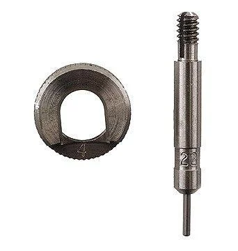 primary-39293 Lee Case Length Gage and Shell Holder .380 ACP with round shell holder and metal gauge