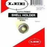 Lee Auto Prime Shell Holder #5, round metal shell holder in red and white retail packaging