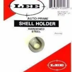 Lee Auto Prime Shell Holder #3 in silver, front view in red and white retail packaging