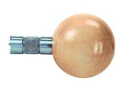 primary-39382 Lee Trimmer Cutter With Ball Grip, side view with round wood handle and silver metal cutter