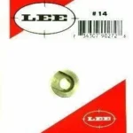 Lee Auto Prime Shell Holder #14, silver holder in red and white retail packaging, front view