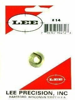 Lee Auto Prime Shell Holder #14, silver holder in red and white retail packaging, front view
