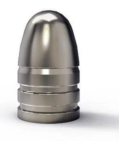 Lee Round Nose Pistol Mould silver round-nose moulded bullet with grooved base