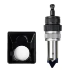 Lee Deluxe Power Quick Trim, silver and black trimming tool with black housing