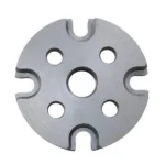 Lee Pro 4000 Shell Plate #1, silver circular plate with center hole and edge slots