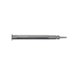 Lee Undersize Mandrel, side view of slim silver metal mandrel with stepped ends