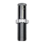 Lee Quick Trim Die .375 Ruger silver and black threaded die, upright front view