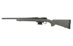 HOWA MINI ACTION, green rifle in right-side view with black barrel and stock