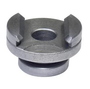 primary-39800 Lee X-Press Shellholder 5 for Lee APP Reloading Press, gray metal angled top view