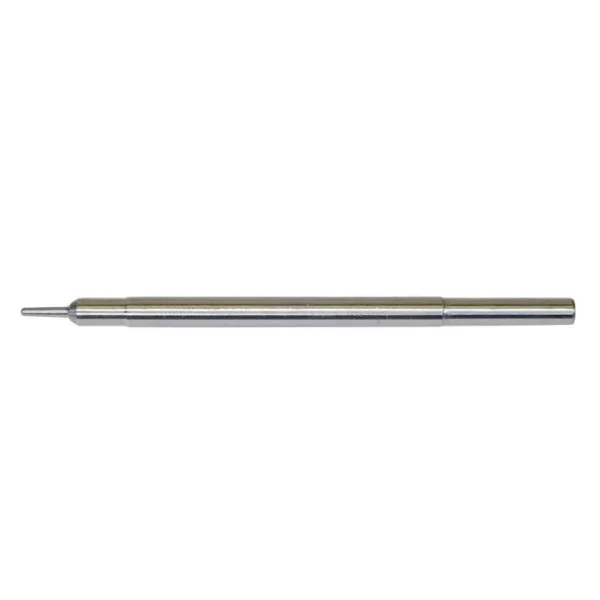 Lee Decapper Heavy Duty, side view of a long silver decapping rod with narrow tip