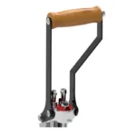 Lee App Roller Handle Upgrade Kit, upright black metal handle with wood roller grip and hardware