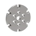 Lee Pro 6000 Six Pack Shell Plate 19S, top view of silver disc with multiple holes and edge notches